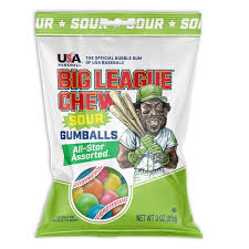 BIG LEAGUE SOUR GUMBALLS 85G