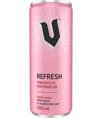 V refresh pineapple watermelon 250ml x24 can