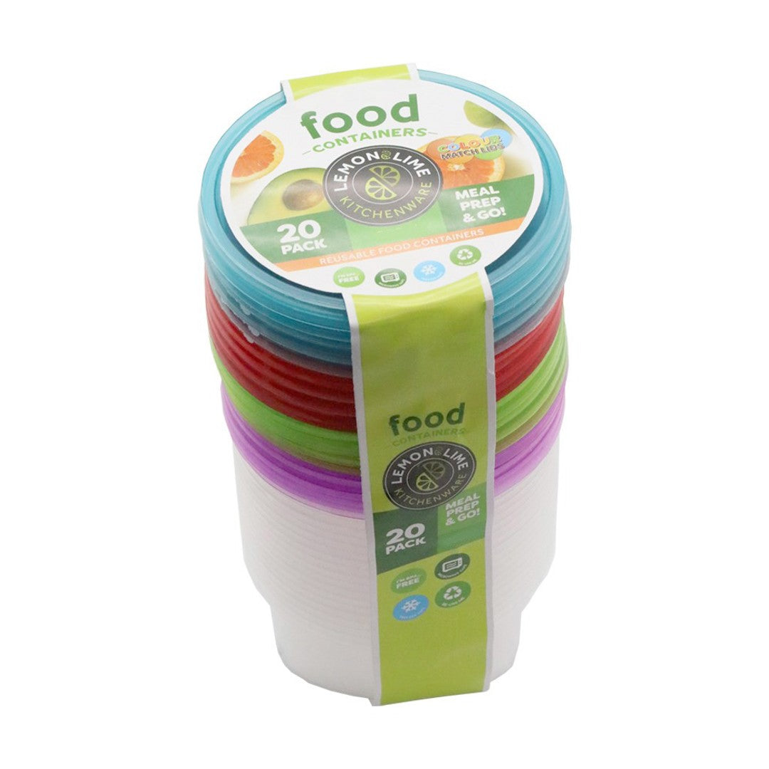 Lemon & Lime - Food Containers 500ml 20pk