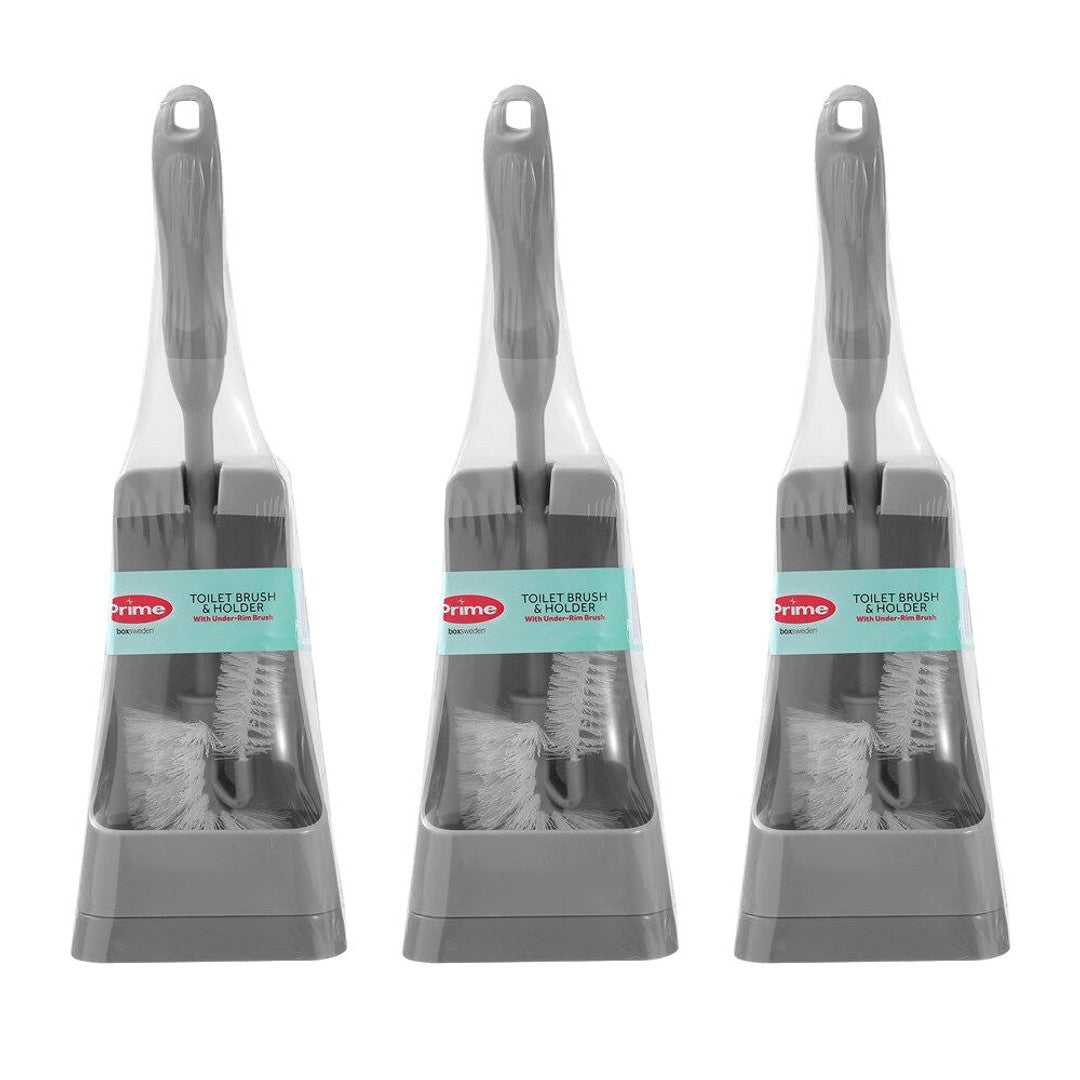 Prime Essentials - Toilet & Under Rim Brush With Holder