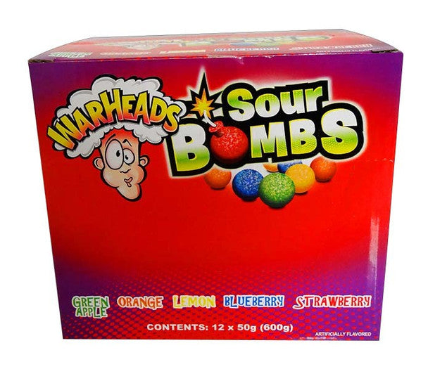 Warheads Sour Bomb 12 X 50g