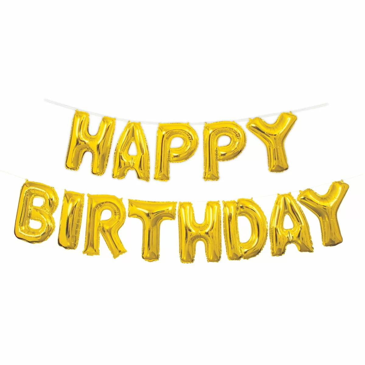Party Makers Happy Birthday Gold Foil Balloon Kit 1x