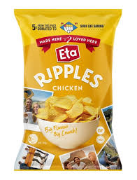 Eta Ripple Cut Chicken Chips 150g * 12 Pack