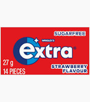 Wrigley's - Extra - Strawberry Chewing Gum 27g x 24 Pack