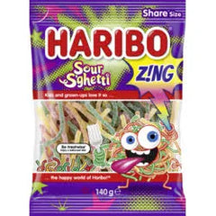 Haribo Sour Sghetti Bag 142g * 12 Pack